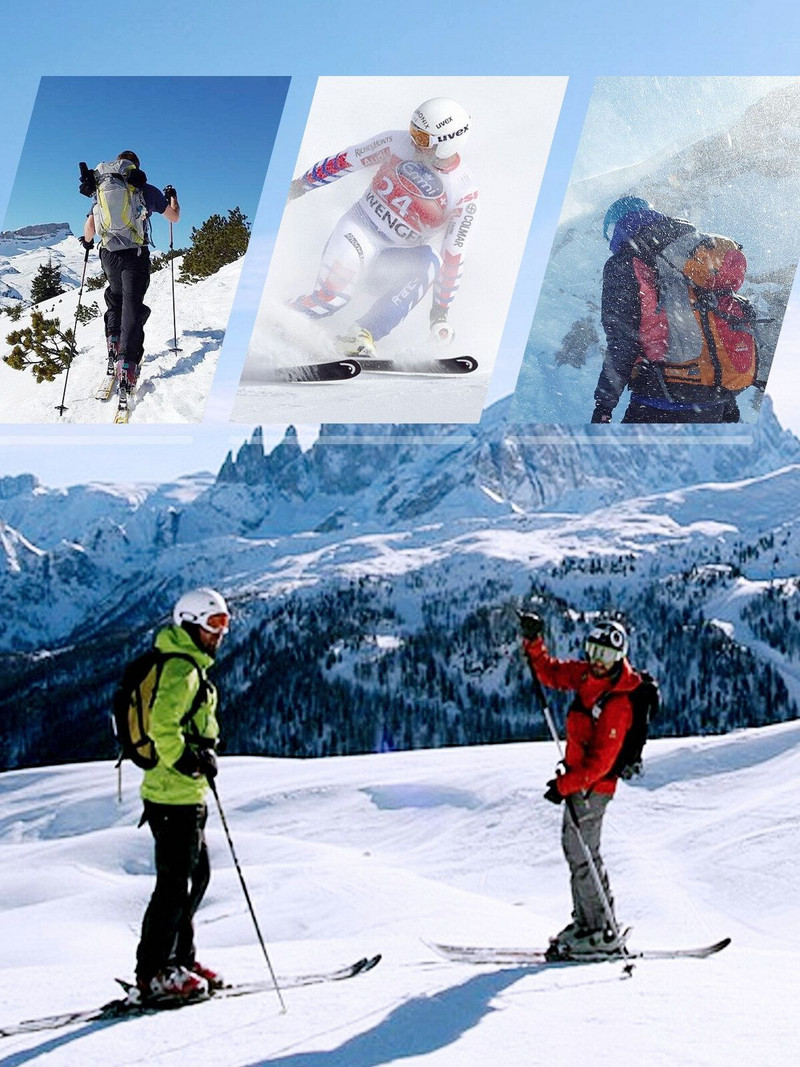 YUEDGE vyriškos slidinėjimo kojinės iki kelių, paminkštintos medvilninės žiemos sniego termokojinės vyrams, dydis 37-45 EU (2 poros / pakuotė)