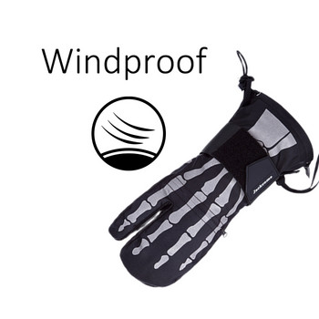 Топли и удобни водоустойчиви ветроустойчиви ръкавици за ски, сноуборд, моторни шейни JACKCOME с дизайн на пет пръста