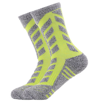 Зимни женски чорапи с по-дебела възглавница Cotton Crew Thermal Skiing Socks Спортни атлетически туристически чорапи Топли чорапи за жени
