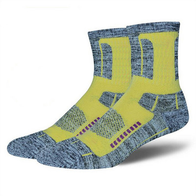 2 poros žieminės moteriškos vyriškos medvilninės šiluminės slidinėjimo kojinės storesnės snieglentės dviračių žygio kulkšnies apsauga šiltos sportinės kojinės