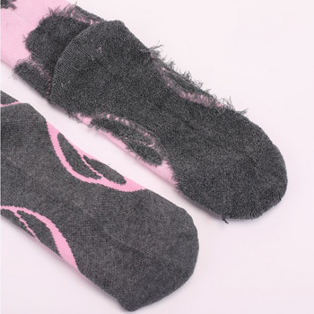 Зимни памучни дамски топли ски чорапи Спорт на открито Удебелени планински хавлиени долнища Дълги тръбни снежни термочорапи