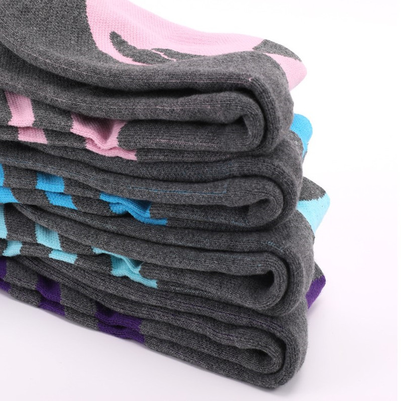 Žieminės medvilnės moteriškos šiltos slidinėjimo kojinės lauko sportui sustorintas alpinizmo rankšluostis, apačia ilgo vamzdžio sniego termo kojinės