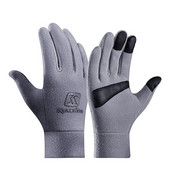 2022 Mănuși de iarnă din lână pentru bărbați, unisex, ciclism, rezistent la vânt, ecran tactil, cald, condus, alergare, sport, mănuși anti-alunecare din piele PU