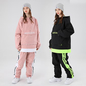 Set de schi nou iarnă Jachete de snowboard în aer liber pentru femei pentru bărbați Salopete Jachete de schi largi Pantaloni cargo Costume de schi Îmbrăcăminte Pantaloni de zăpadă