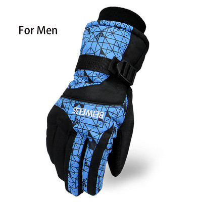 Thermal síkesztyűk férfi női szélálló vízálló kesztyű motoros szán motorozás fűtőkesztyűk egy méret meleg Guantes síelés