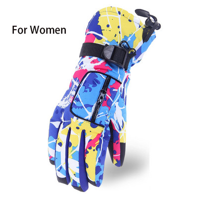 Thermal síkesztyűk férfi női szélálló vízálló kesztyű motoros szán motorozás fűtőkesztyűk egy méret meleg Guantes síelés