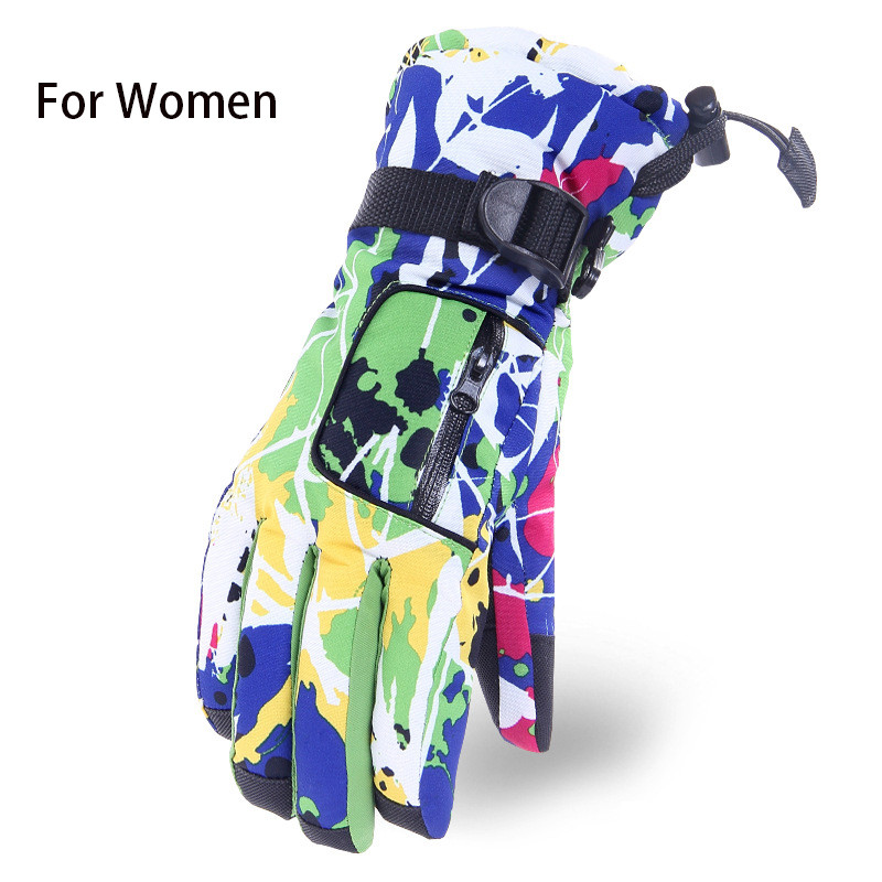 Thermal síkesztyűk férfi női szélálló vízálló kesztyű motoros szán motorozás fűtőkesztyűk egy méret meleg Guantes síelés