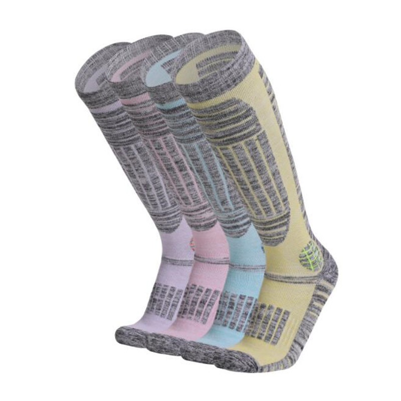 Téli női pamut Thermal sízokni párnázott ívtartó snowboard sportzokni teljes frottírral