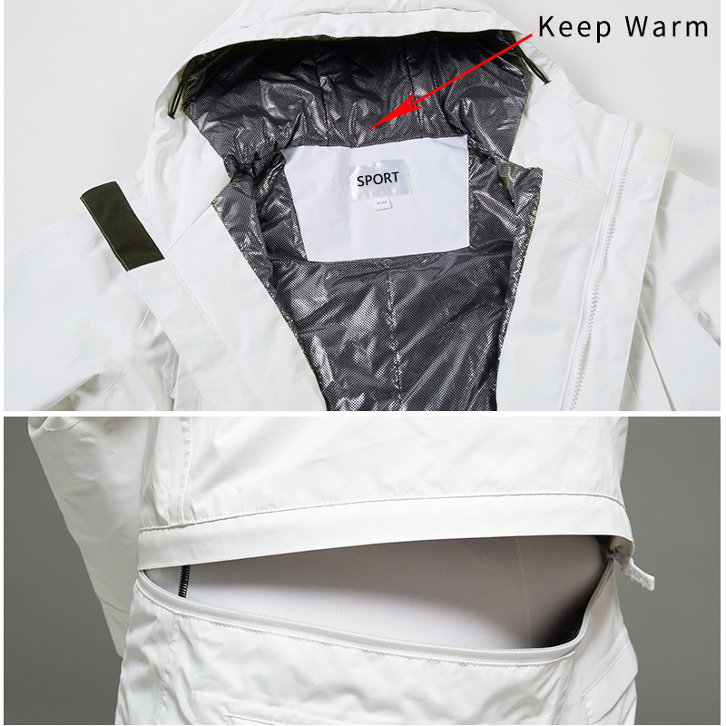 Téli koterminált női öltöny kapucnis egyrészes férfi hóruha sport síoverall szabadtéri női hegyi snowboard jelmez