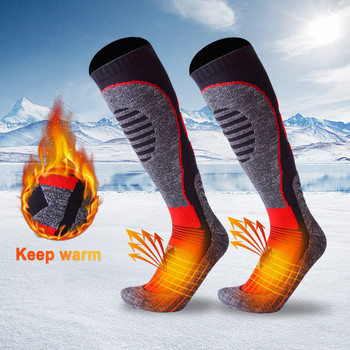 X-Tiger Ски чорапи Зимни топли термични чорапи за каране на ски Футболни чорапи с дълги крачоли Чорапи за мъжки спортове на открито Сноуборд Slip Sock
