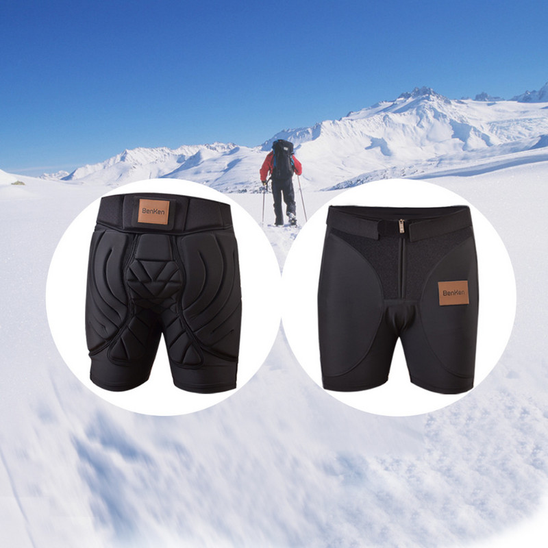 „BenKen Ski Butt Pants“ klubų apsauga užpakalio apsauga skirta riedlenčių sportui, slidinėjimui, jodinėjimui dviračiu, snieglenčių sportui, sausumos lenktynėms, šarvų įklotai