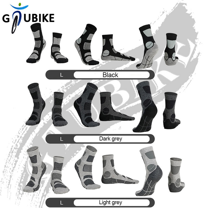 GTUBIKE Zimske topline Sportske čarape Protiv hladnoće Podebljano dno ručnika Planinarenje na otvorenom Planinarenje Skijanje Biciklizam Čarape od merino vune