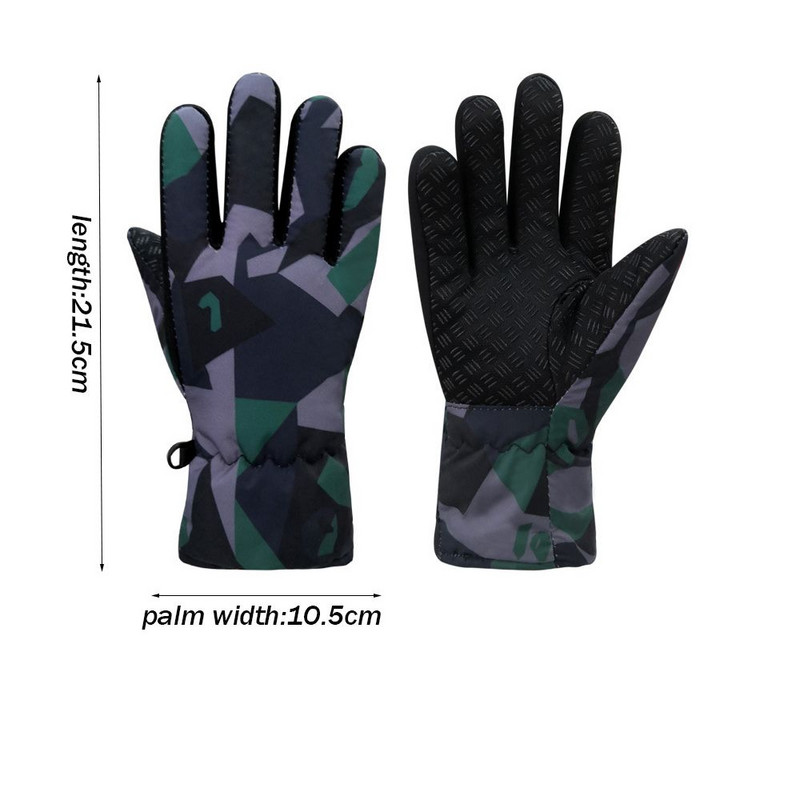 Új Gyerekek Gyerekek Tél Hó Meleg kesztyűk Fiú Lányok Sí Snowboard Kesztyűk Szélálló Vízálló Vastag ujjak Melegen tartás