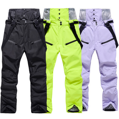 2022 Нови унисекс ски панталони Ветроустойчиви Водоустойчиви облекла за сноуборд Зимни външни топли зимни спортни панталони Мъжки Дамски ски панталони