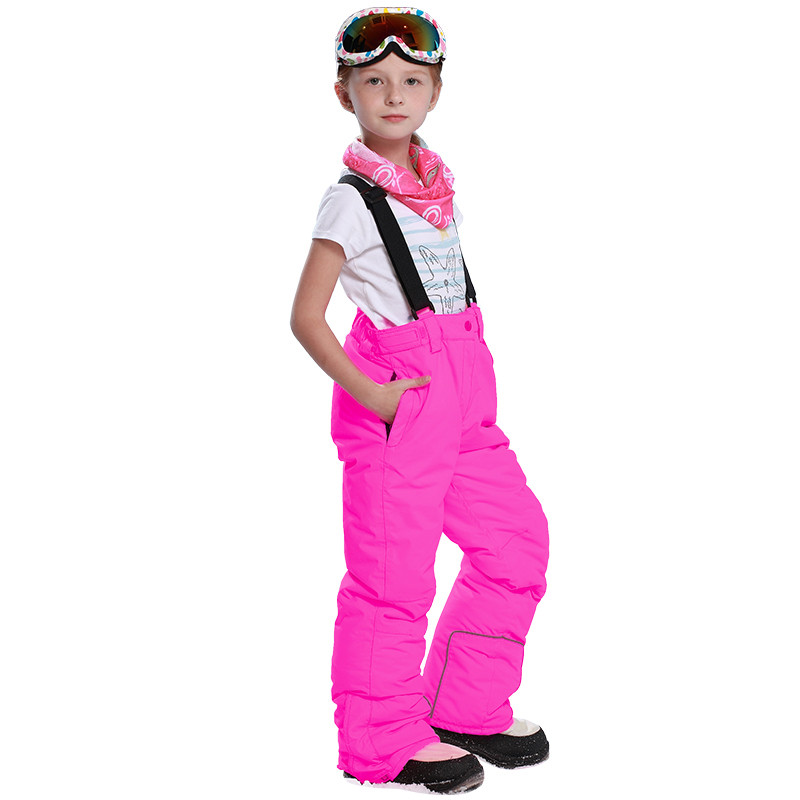 Detector žiemos mergaičių slidinėjimo kelnės vėjui atsparios kombinezonos kelnės sportiniai kostiumai vaikams neperšlampami šilti vaikiški berniukai sniego slidinėjimo kelnės