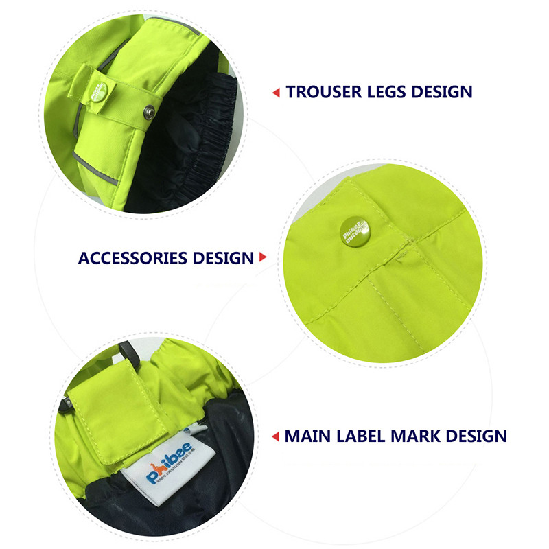 Detector žiemos mergaičių slidinėjimo kelnės vėjui atsparios kombinezonos kelnės sportiniai kostiumai vaikams neperšlampami šilti vaikiški berniukai sniego slidinėjimo kelnės