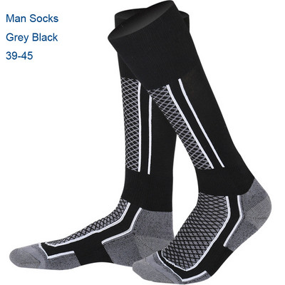 Mounchain Női/Férfi Gyerek Téli Sí Hó Sportzoknik Thermal Long Ski Snow Séta Túrázás Sport Törölköző Zokni ingyenes méret