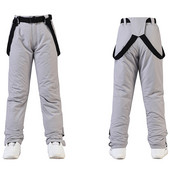 -30 Pantaloni de zăpadă pentru femei și bărbați, unsex, călduroși, pentru sporturi de iarnă, cu centură de sport în aer liber, pantaloni de snowboarding, impermeabili, rezistenți la vânt, pentru costum de schi.