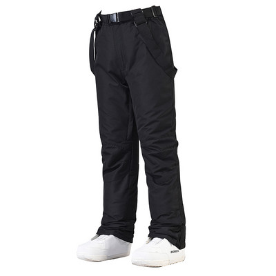 -30 Pantaloni de zăpadă pentru femei și bărbați, unsex, călduroși, pentru sporturi de iarnă, cu centură de sport în aer liber, pantaloni de snowboarding, impermeabili, rezistenți la vânt, pentru costum de schi.