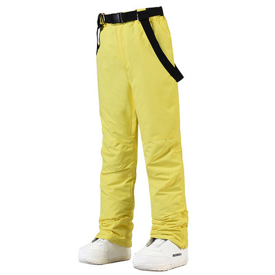 -30 Pantaloni de zăpadă pentru femei și bărbați, unsex, călduroși, pentru sporturi de iarnă, cu centură de sport în aer liber, pantaloni de snowboarding, impermeabili, rezistenți la vânt, pentru costum de schi.
