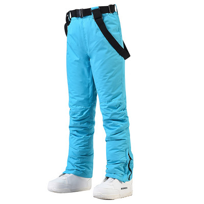 -30 Pantaloni de zăpadă pentru femei și bărbați, unsex, călduroși, pentru sporturi de iarnă, cu centură de sport în aer liber, pantaloni de snowboarding, impermeabili, rezistenți la vânt, pentru costum de schi.