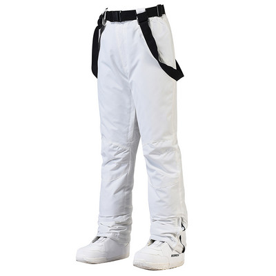 -30 Pantaloni de zăpadă pentru femei și bărbați, unsex, călduroși, pentru sporturi de iarnă, cu centură de sport în aer liber, pantaloni de snowboarding, impermeabili, rezistenți la vânt, pentru costum de schi.