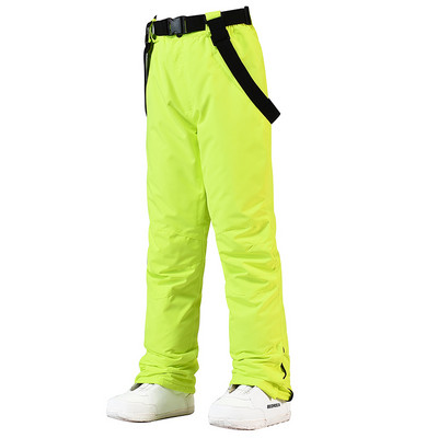 -30 Pantaloni de zăpadă pentru femei și bărbați, unsex, călduroși, pentru sporturi de iarnă, cu centură de sport în aer liber, pantaloni de snowboarding, impermeabili, rezistenți la vânt, pentru costum de schi.