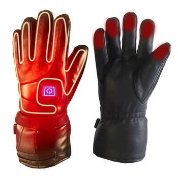 Мъже, жени 7,4 V акумулаторни електрически топли нагреваеми ръкавици Захранващи се на батерии нагревателни ръкавици Зимен спортен риболов Студени ръкавици