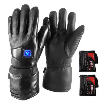Мъже, жени 7,4 V акумулаторни електрически топли нагреваеми ръкавици Захранващи се на батерии нагревателни ръкавици Зимен спортен риболов Студени ръкавици