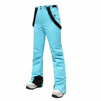 -30 ℃ Pantaloni de schi pentru femei Sporturi în aer liber noi, Bretele de înaltă calitate Pantaloni Rezidenți la vânt Impermeabil Iarnă caldă Snowboard