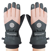 Mănuși de schi impermeabile pentru femei cu ecran tactil Mănuși de iarnă cu ecran tactil Mănuși de iarnă pentru bărbați femei cu căptușeală moale din tricot termic