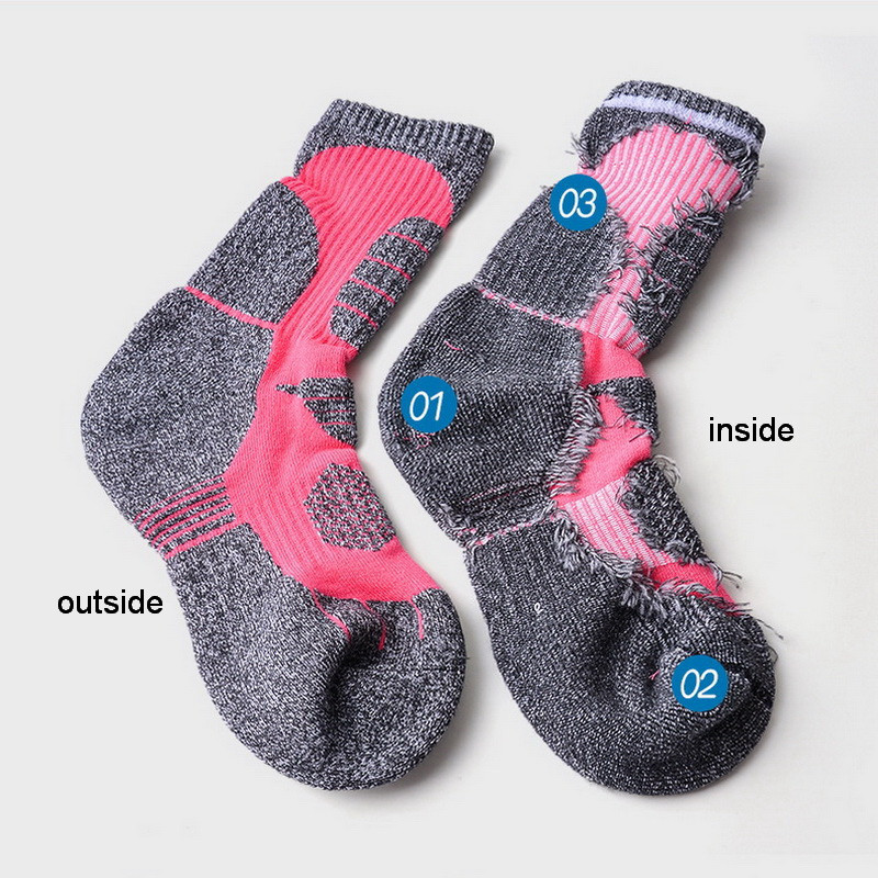 3 pár téli vastag meleg zokni férfi női kültéri sportzokni kempingezéshez túrázáshoz hegymászáshoz meleg zokni fekete 7 színben