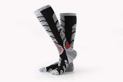 R-BAO 1 pár őszi téli pamut kültéri hegymászó túrázás sízokni vastag meleg fél sportzokni nőknek férfi nagykereskedés