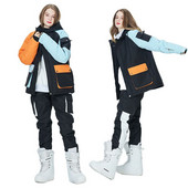 Skijaško odijelo Muško Ženska jakna za snowboarding + hlače Odjeća za snowboarding vodootporna Vjetrootporna skijaška jakna Hlače Debela termo parka