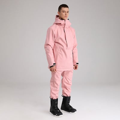 Sport Bărbați Costume de schi Jachetă Pantaloni Munte Bărbați Costum de zăpadă Iarnă Seturi de schi alpin Impermeabil Trening Barbat Haine cu snowmobilul