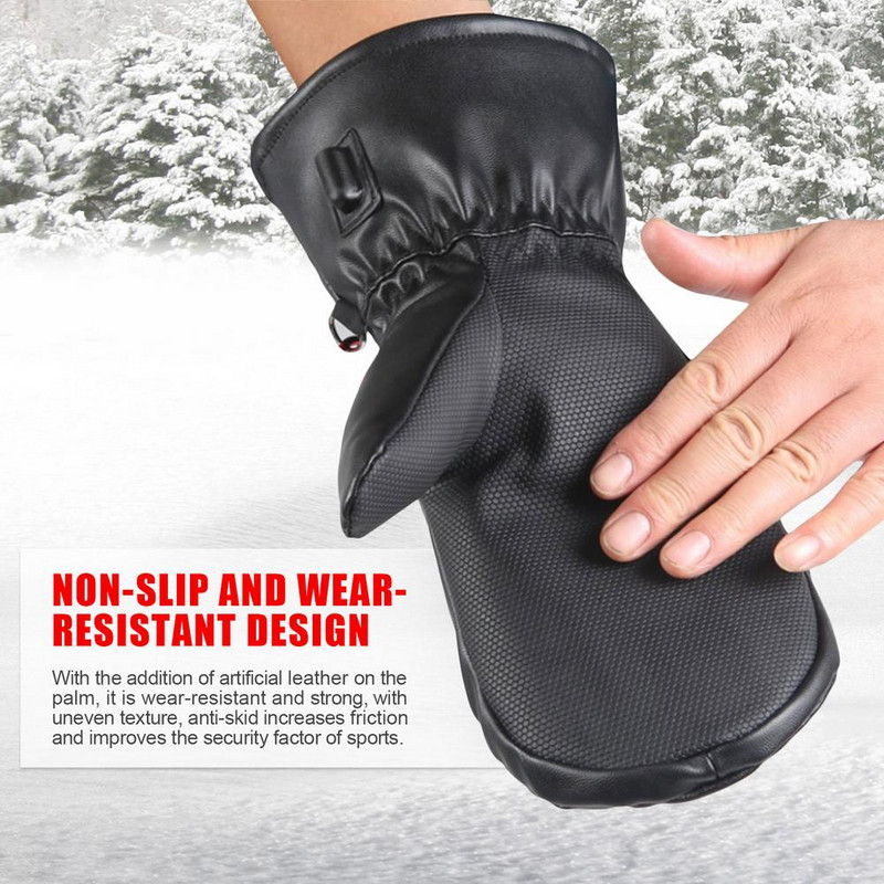 Zimske električne grijane rukavice s dodirnim zaslonom prstiju USB punjive rukavice za jahanje za rad po hladnom vremenu Zimski sportovi na otvorenom