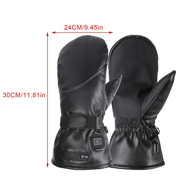 Zimske električne grijane rukavice s dodirnim zaslonom prstiju USB punjive rukavice za jahanje za rad po hladnom vremenu Zimski sportovi na otvorenom