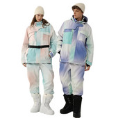 Új síöltöny Női Férfi Hóruhák Női Outdoor Snowboard Kabát Vastagított Meleg Síkészlet Szélálló Vízálló Hónadrágok
