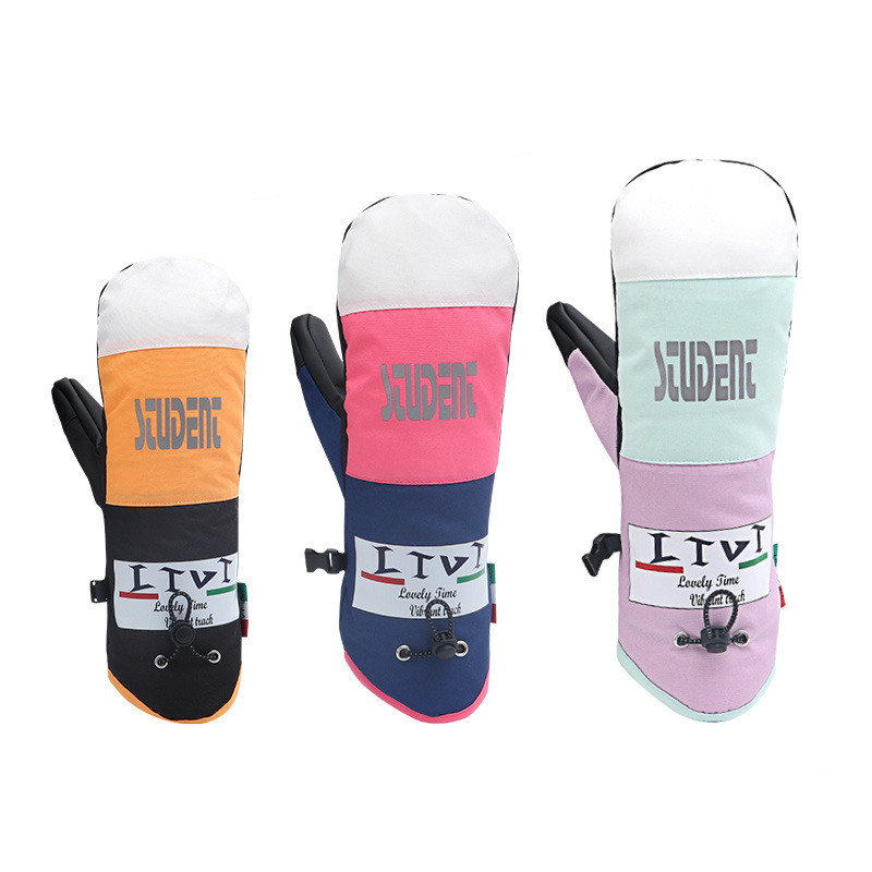 2022 téli vízálló női hókesztyű kültéri sport férfi kerékpáros ujjatlan meleg női síkesztyű hegyi snowboard kesztyű