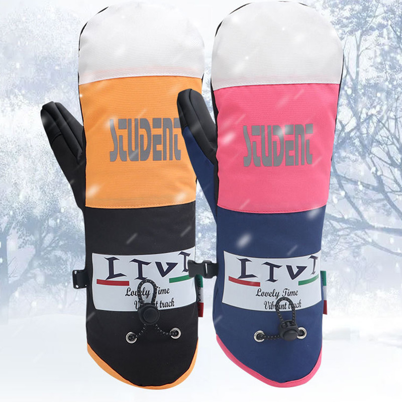 2022 téli vízálló női hókesztyű kültéri sport férfi kerékpáros ujjatlan meleg női síkesztyű hegyi snowboard kesztyű