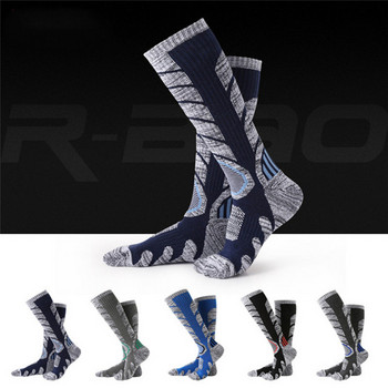 Зимни памучни термо ски чорапи Спорт Сноуборд Туризъм Колоездене Чорапи Термочорапи Ски топли крака за мъже жени RB3301