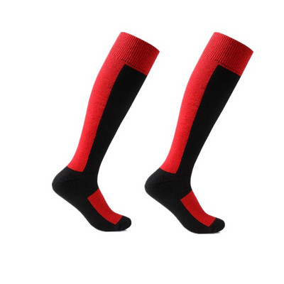 Iarna Bărbați Femei Lână Sosete lungi de schi calde Ciorapi termici Îngroșați Soseți termorespirabili în aer liber Schi Patinaj șosete sportive
