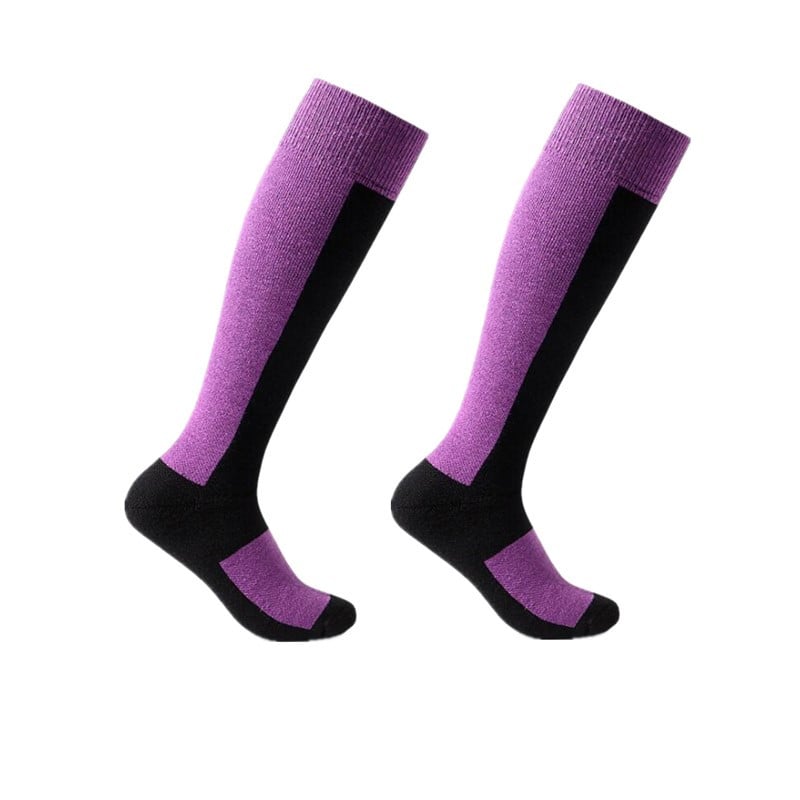 Téli Férfi Női Gyapjú Meleg Hosszú Sízokni Termoharisnya Vastag Légáteresztő termozokni Szabadtéri Síelés Korcsolyázás Sportzokni