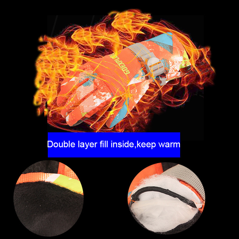 Istražite najbolje skijaške rukavice 2021. Muškarci Žene -30 Thicken Vodootporne Outdoor Motocikl Snowboard Motorne sanke Rukavice za snijeg Zimske Muške