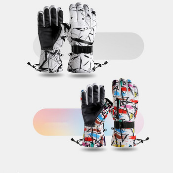 Мъже, жени Мотоциклетни ски ръкавици Водоустойчиви сензорен екран Ръкавици за сноуборд Зимни топли ветроустойчиви ръкавици за колоездене на сняг