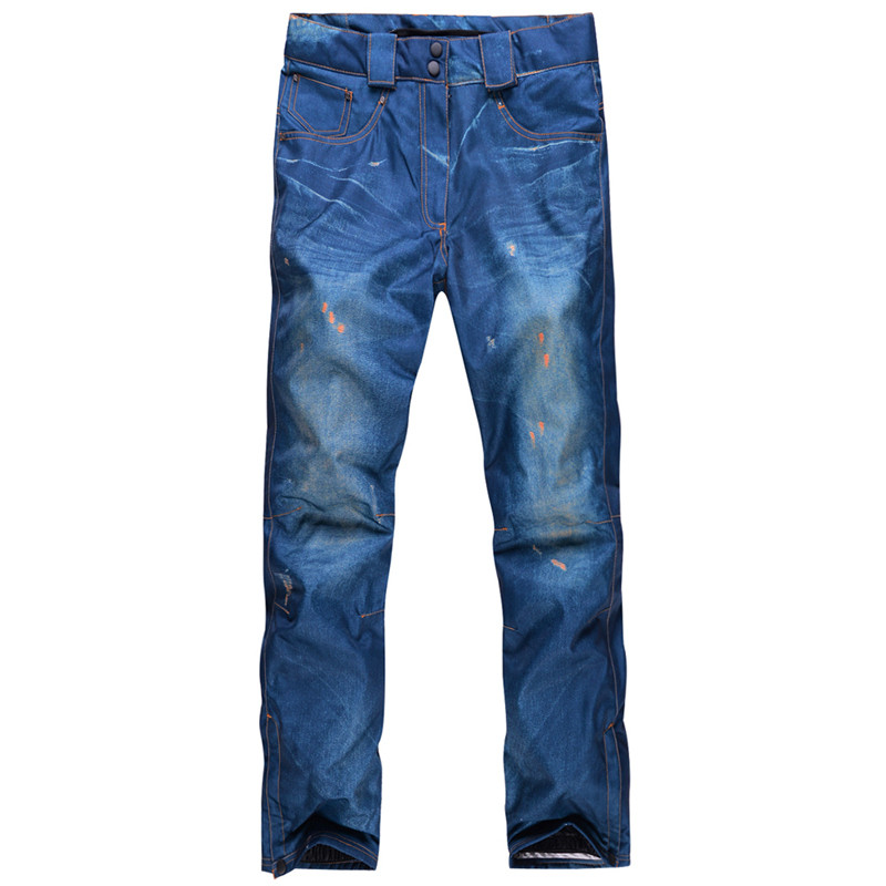 -30 Degree Thermal Jean Hlače za snowboard Tregeri Denim Skijaške hlače Zimske ženske vodootporne hlače za snijeg otporne na vjetar