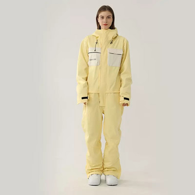 Vientisas slidinėjimo kostiumas Moteriška lauko striukė snieglenčių sportui Vyriški kombinezonai Pastorinti šilti kombinezonai Slidinėjimo rinkinys Drabužiai Neperšlampami vėjui