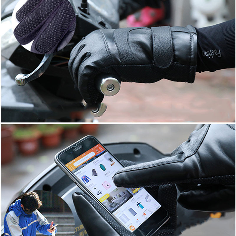 Téli fűtött kesztyű melegítő elektromos hővédő kesztyű kerékpáros motorkerékpár kerékpáros síkesztyű Unisex BE/KI kapcsoló LED-del