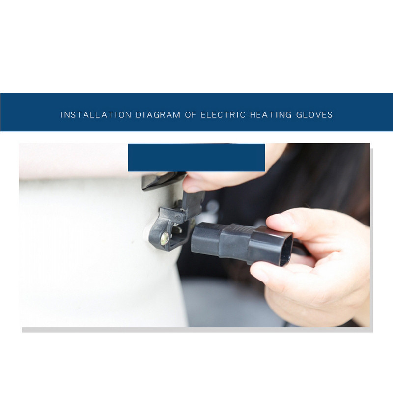 Téli fűtött kesztyű melegítő elektromos hővédő kesztyű kerékpáros motorkerékpár kerékpáros síkesztyű Unisex BE/KI kapcsoló LED-del