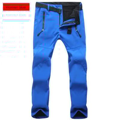 Téli nadrágok Soft Shell vízálló szélálló polár nadrágok férfi sportok kültéri trekking kemping túrázás hegyi sí nadrágok